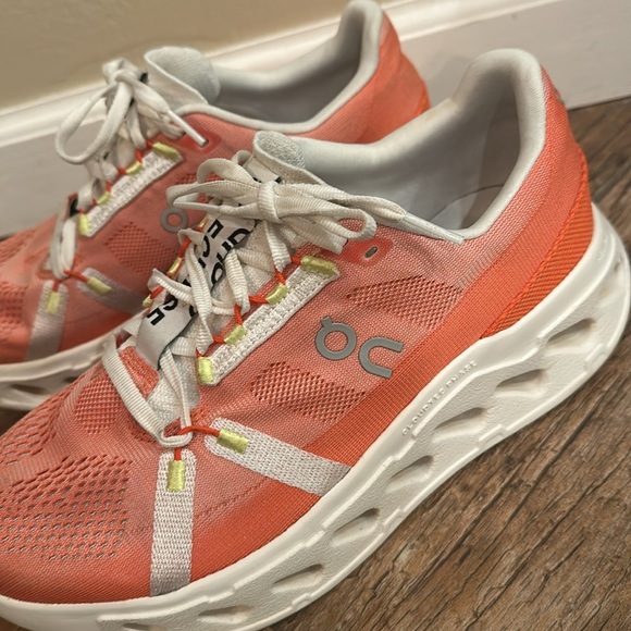 On Women's Cloudeclipse Running Shoes 10 Swiss engineering helion flame/ivory - Picture 6 of 8
